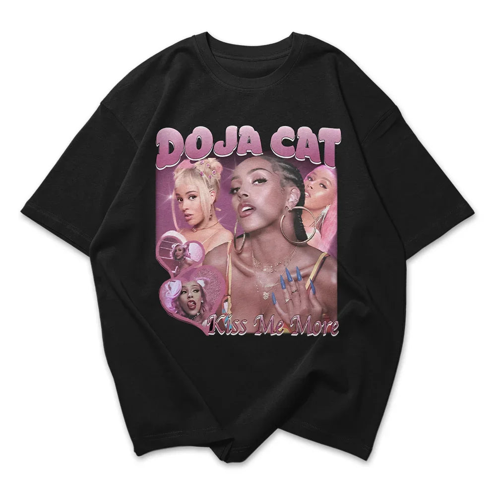 Camiseta Oversized Doja Cat Kiss Me More
