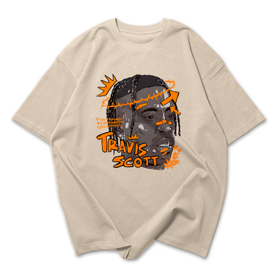 Camiseta Oversized Travis Scott Orange