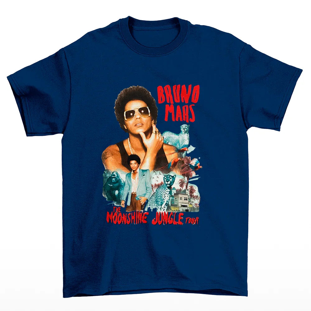 Camiseta Básica Bruno Mars The Moonshine Jungle