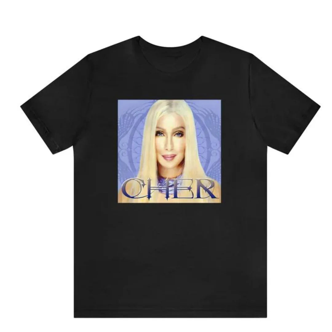 Camiseta Básica Cher Diva - Preto