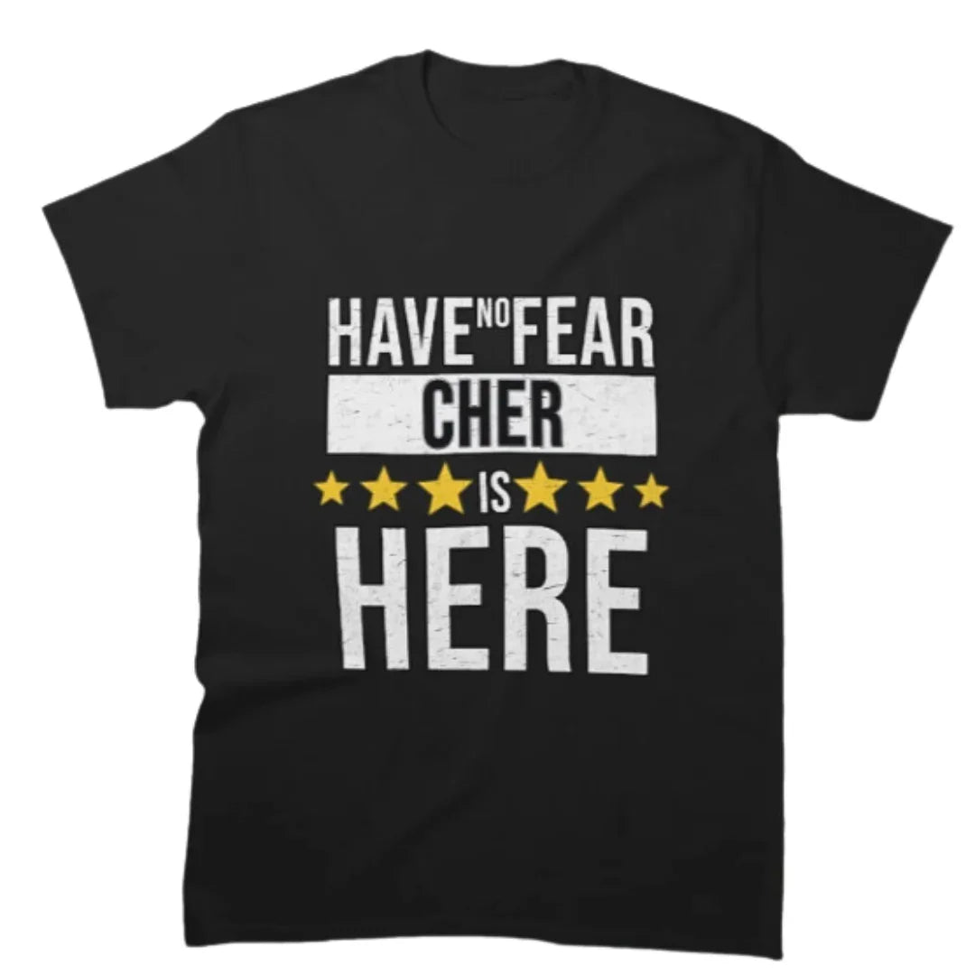 Camiseta Básica Cher Is Here - Preto