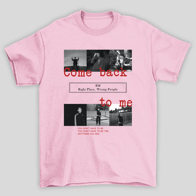 Camiseta Básica BTS RM Collab Music- rosa bebe