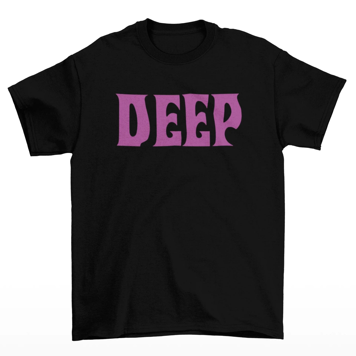 Camiseta Básica Deep Purple Logo-PRETO