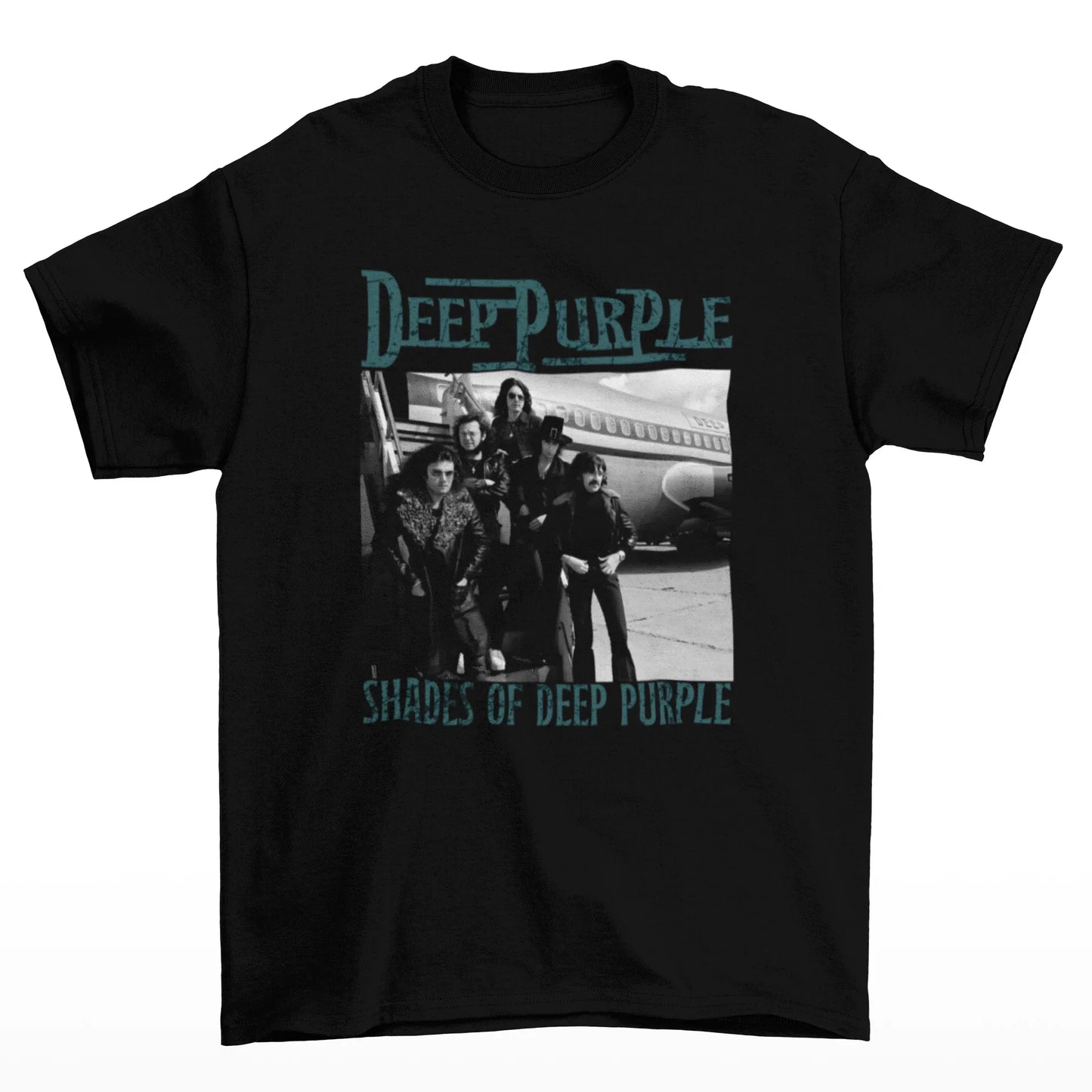 Camiseta Básica Deep Purple Shades-PRETO