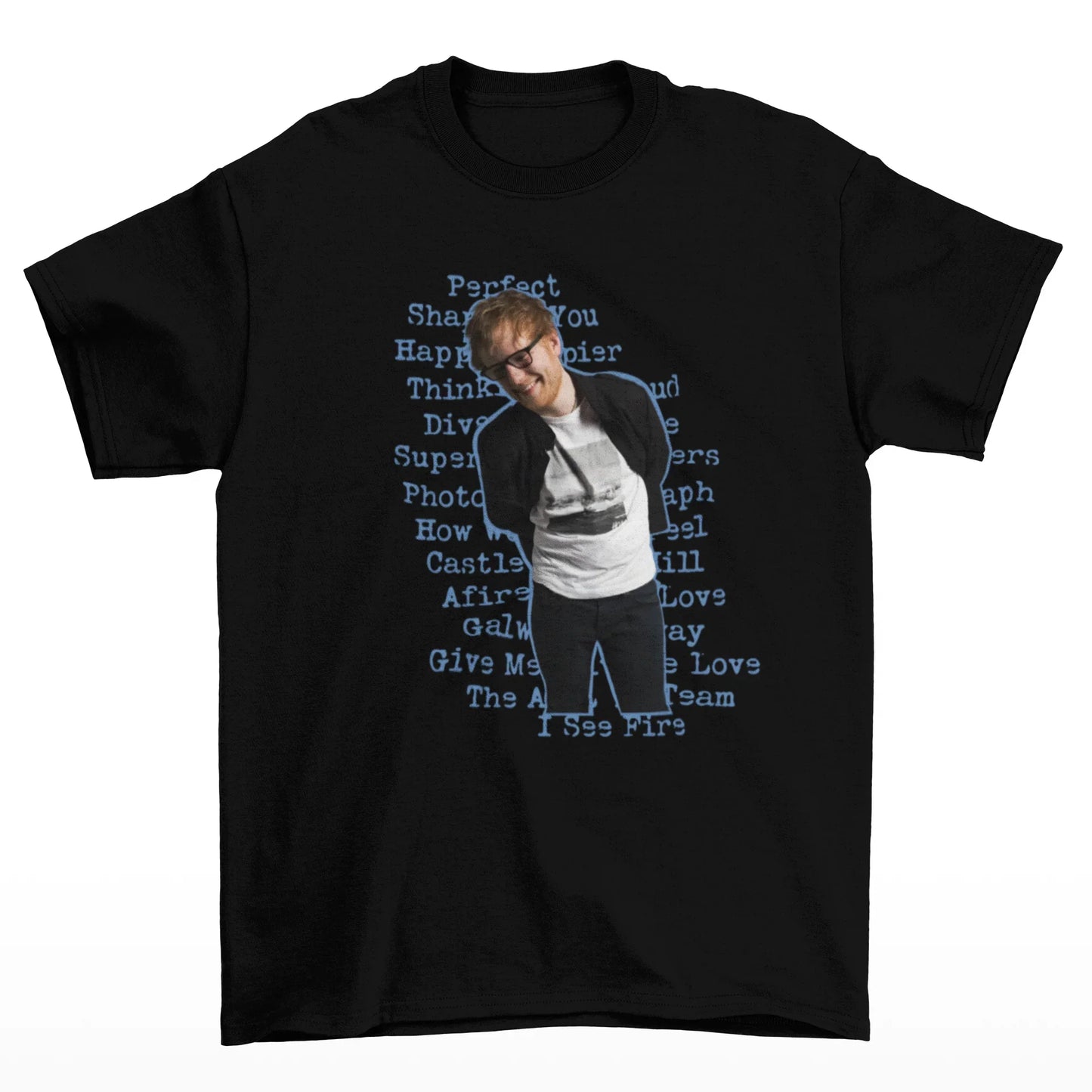 Camiseta Básica Ed Sheeran Musics Preto