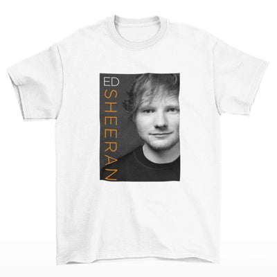 Camiseta Básica Ed Sheeran P&B branco