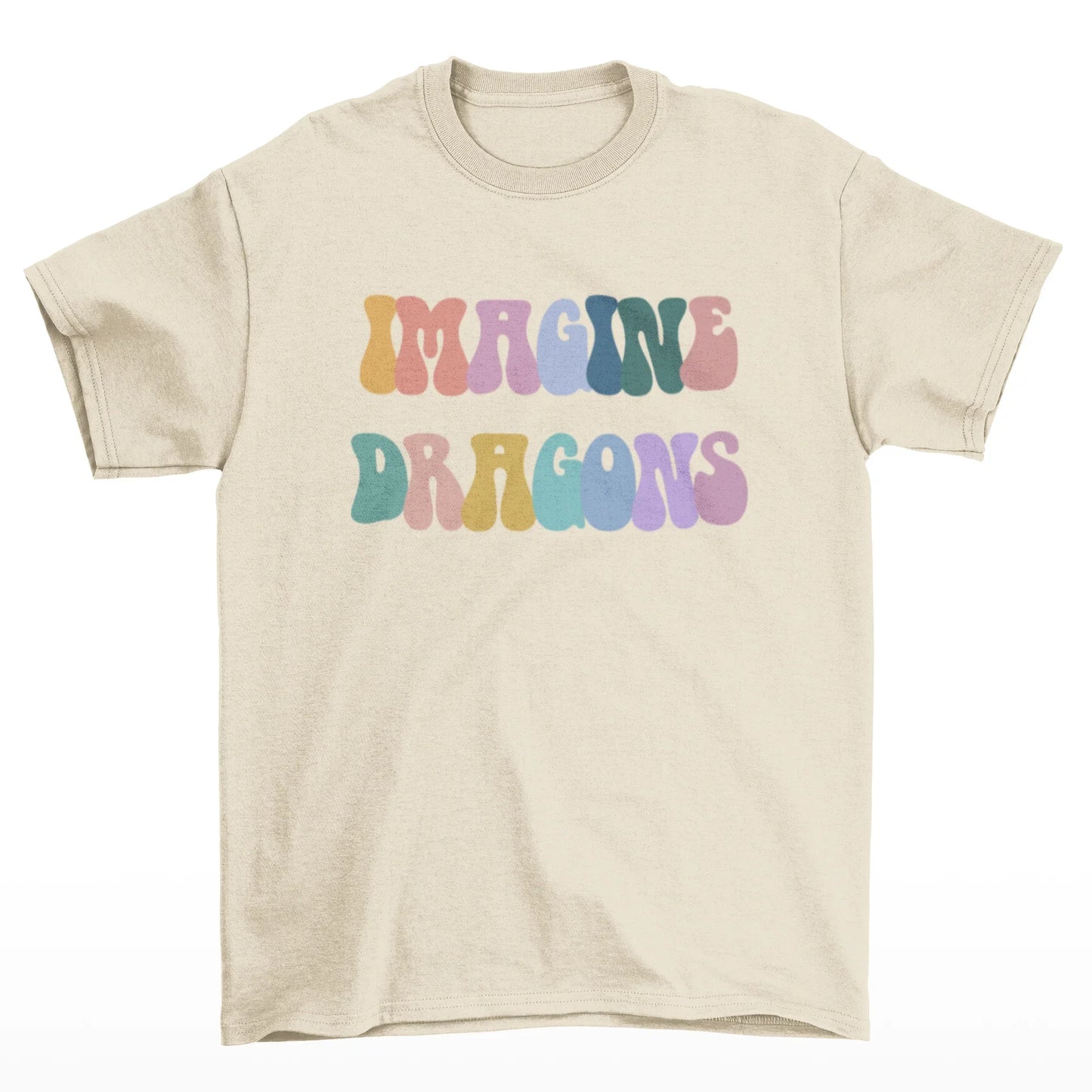 Camiseta Básica Imagine Dragons Letters