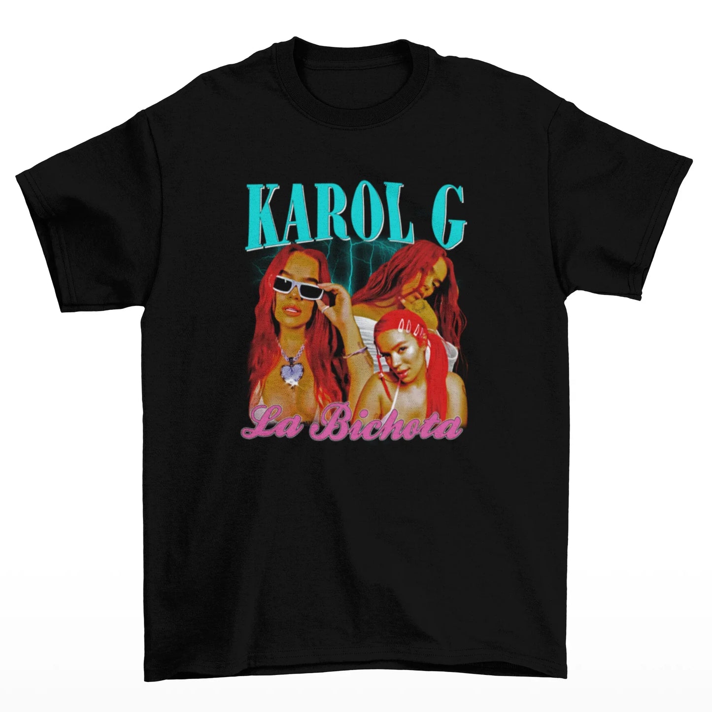 Camiseta Básica Karol G La Bichota Edit Preto