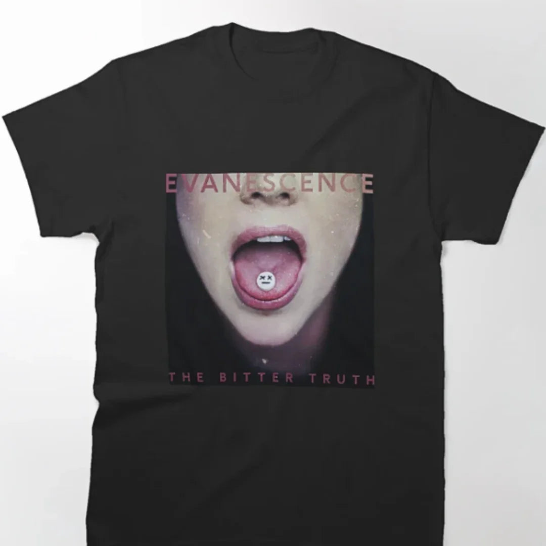 Camiseta Básica Evanescence Album-PRETO