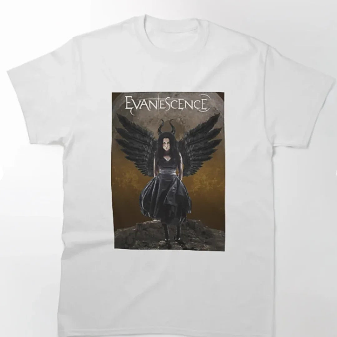 Camiseta Básica Evanescence Graphic-BRANCO