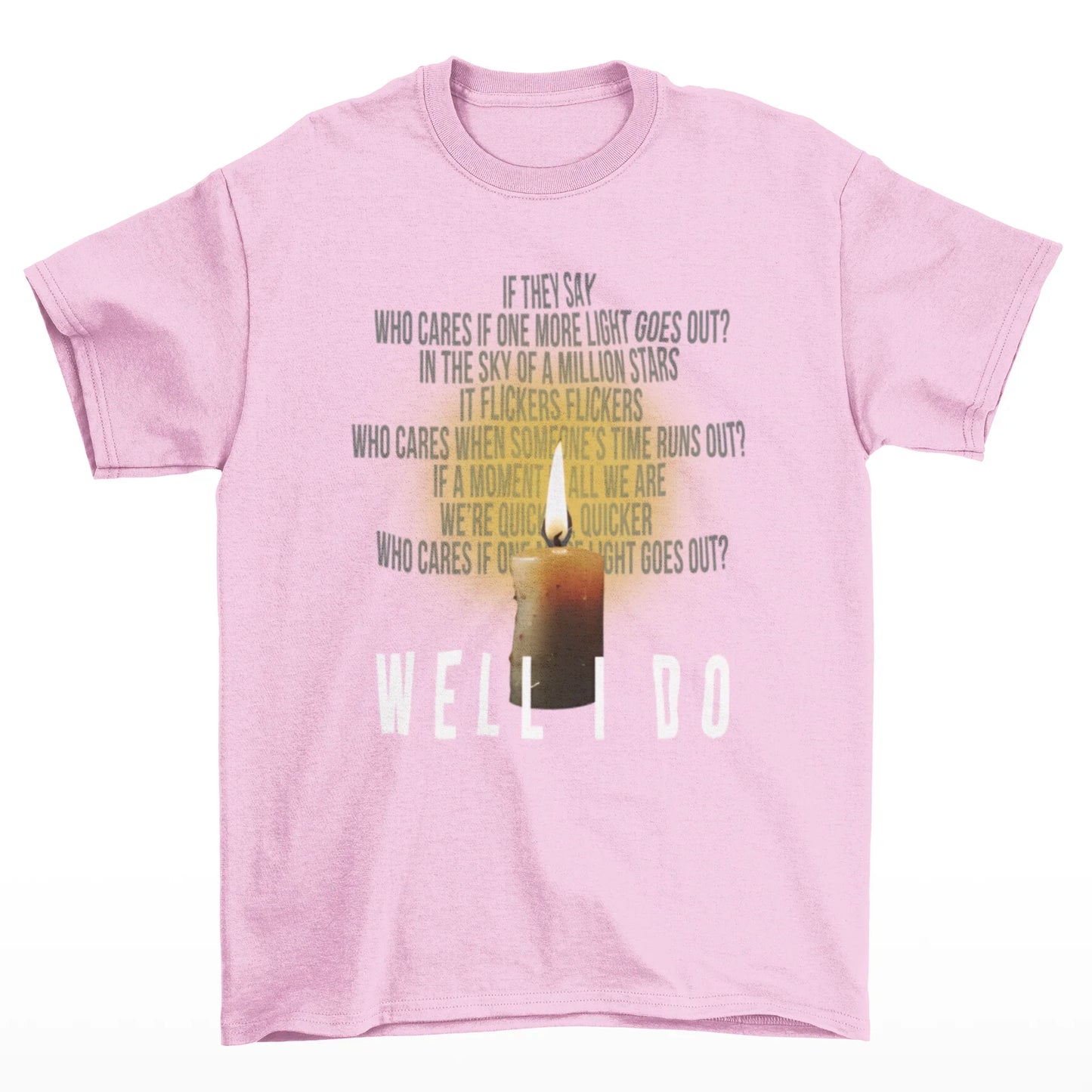 Camiseta Básica Linkin Park Well I Do - rosa bebê