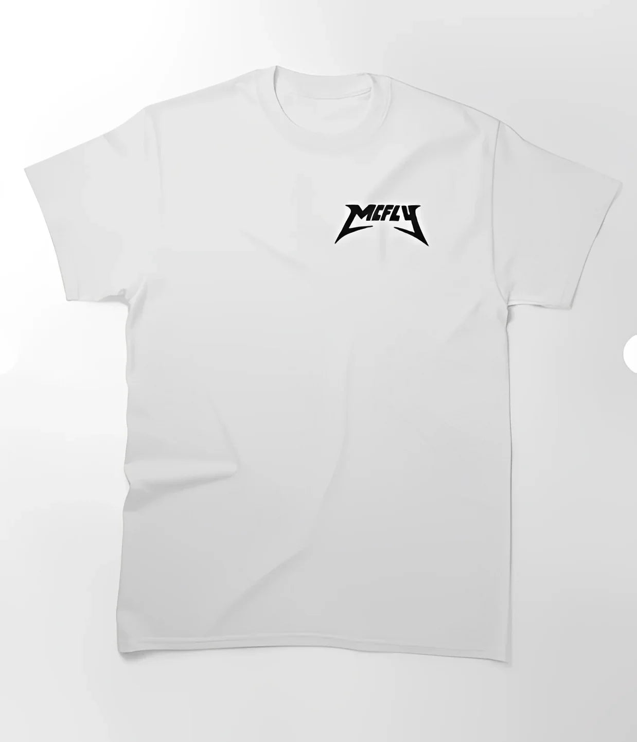 Camiseta Básica McFLY Name Logo - branco