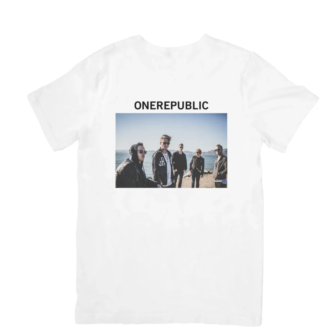 Camiseta Básica OneRepublic Photo - branco
