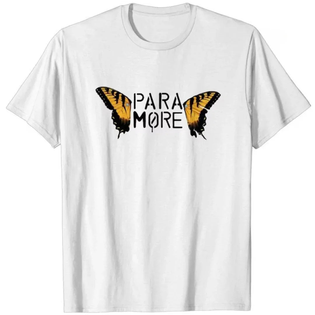 Camiseta Básica Paramore Music Tour - branco