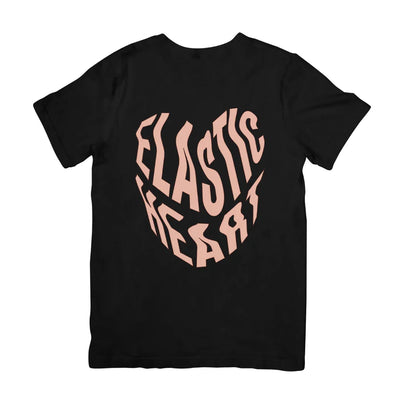 Camiseta Básica Sia Elastic Heart-PRETO