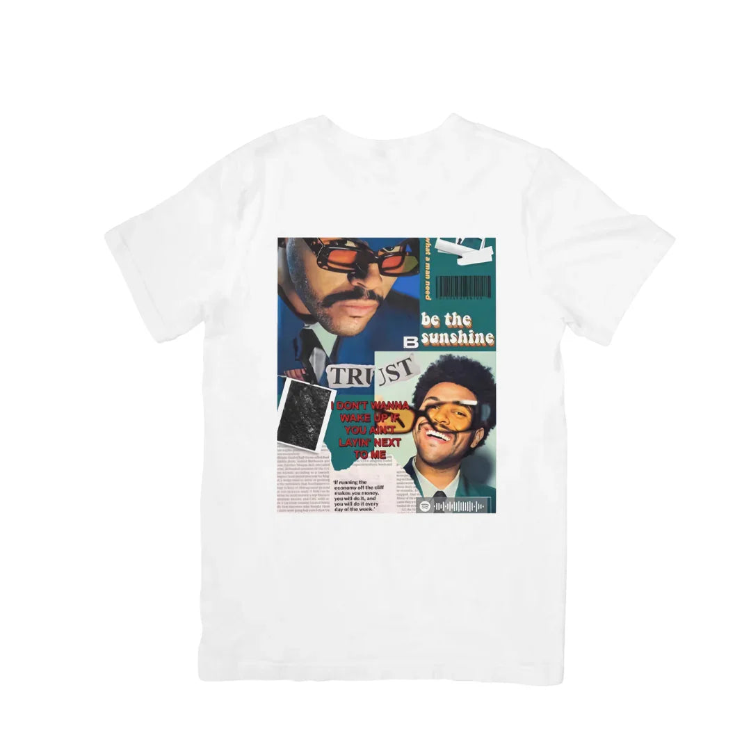 Camiseta Básica The Weeknd Collab Colours - branco