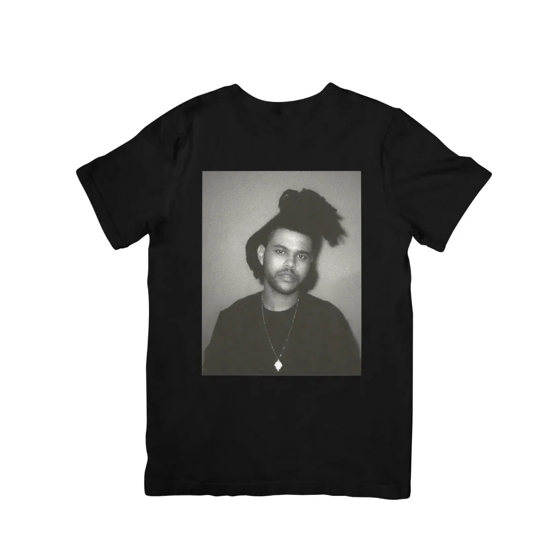 Camiseta Básica The Weeknd Photo P&B - preto