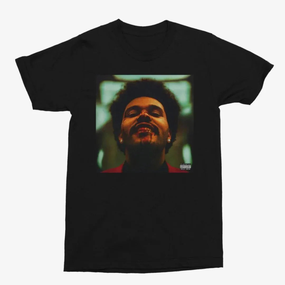 Camiseta Básica The Weeknd Retro - preto