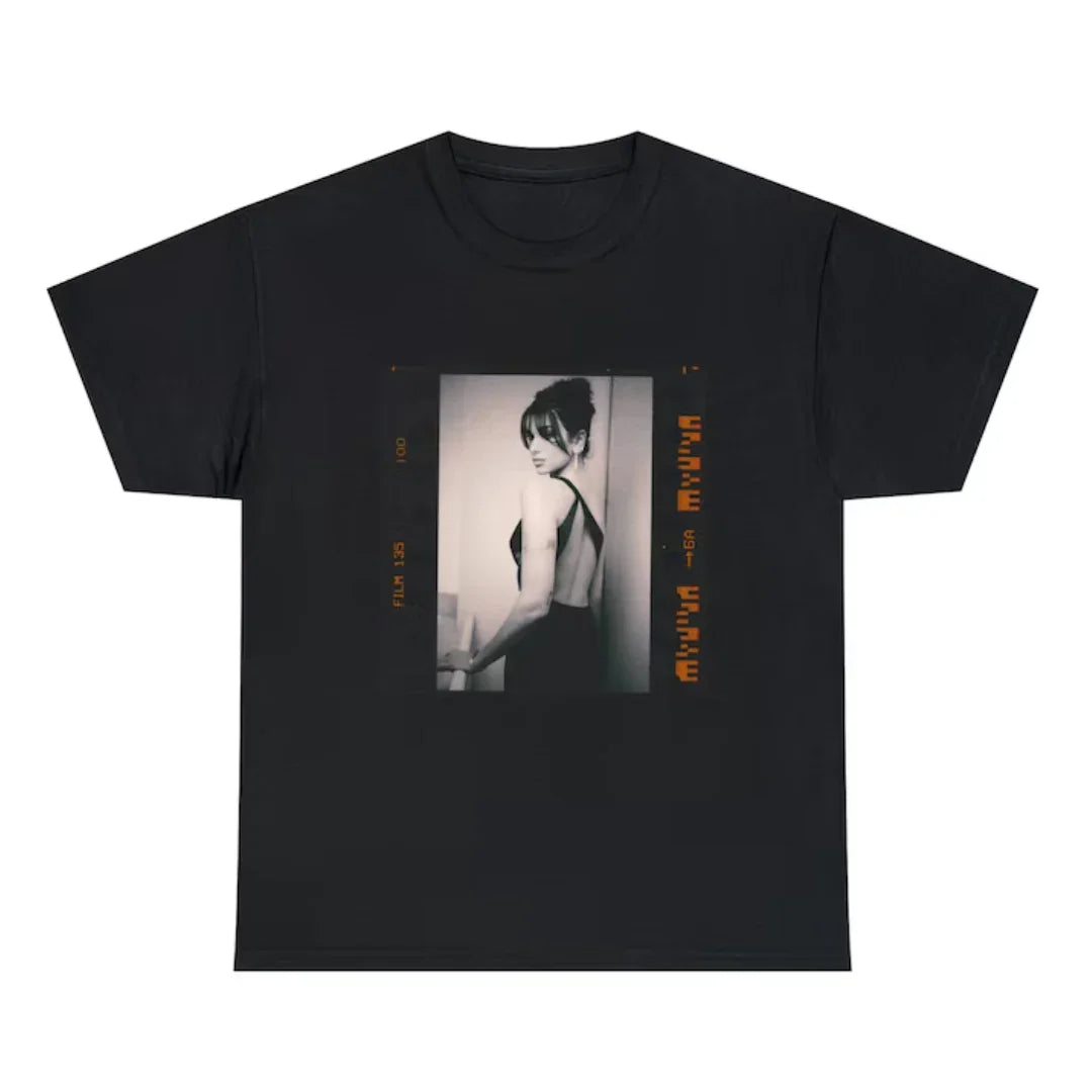 Camiseta Básica Dua Lipa Photo Preto