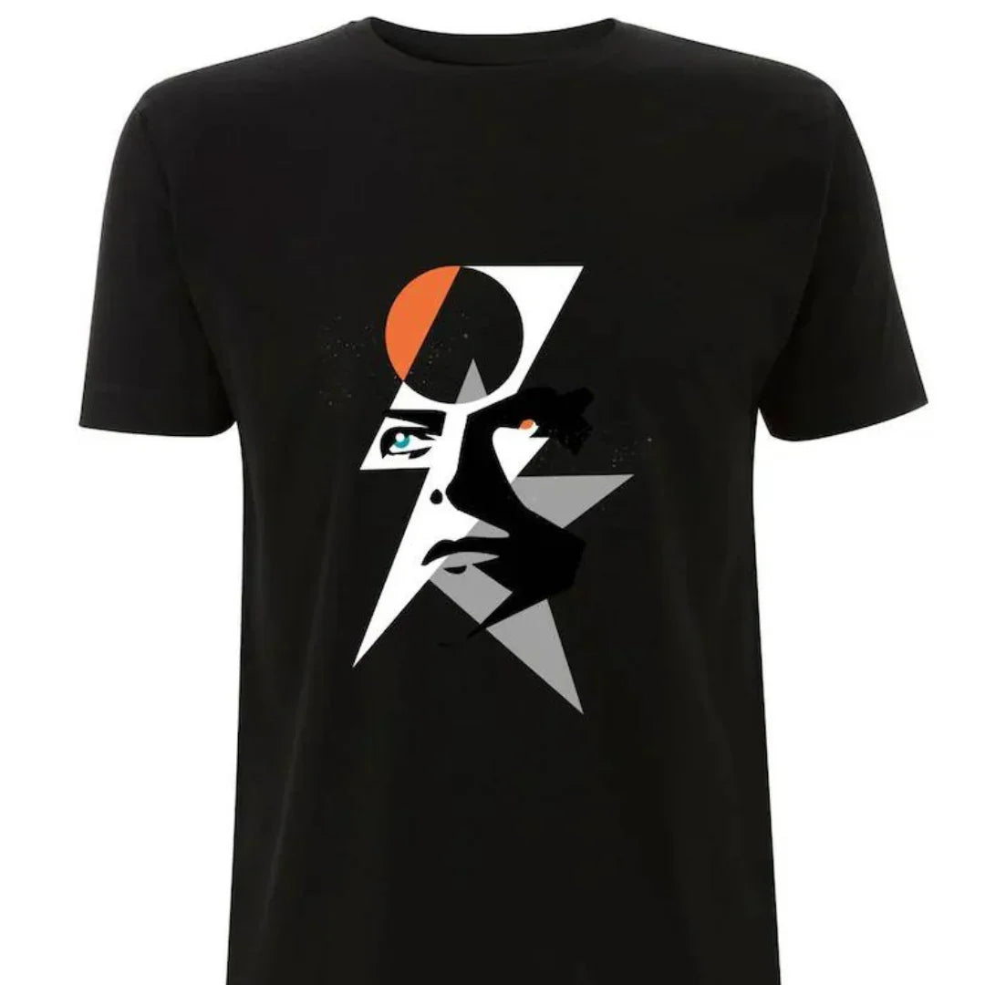 Camiseta Básica David Bowie Graphic Preto