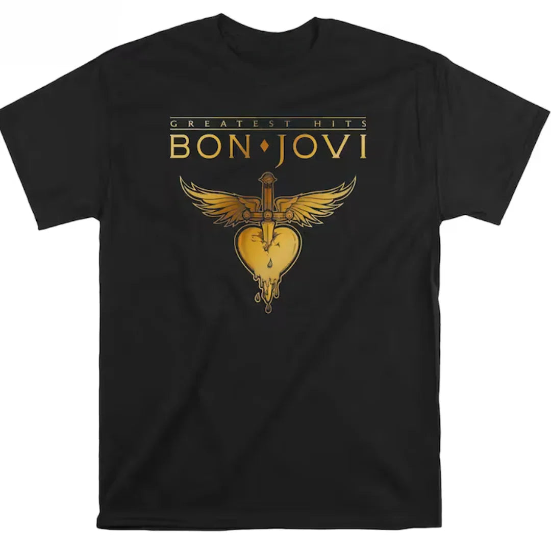 Camiseta Básica Bon Jovi Greatest Hits