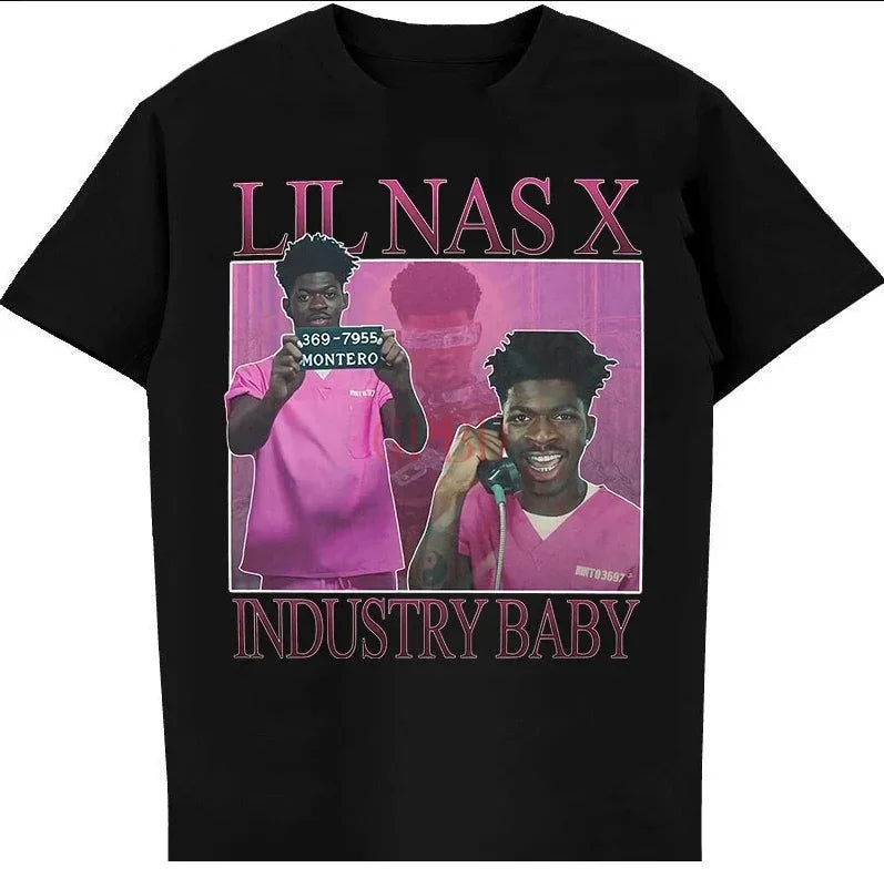 Camiseta Básica Lil Nas X Industry Baby