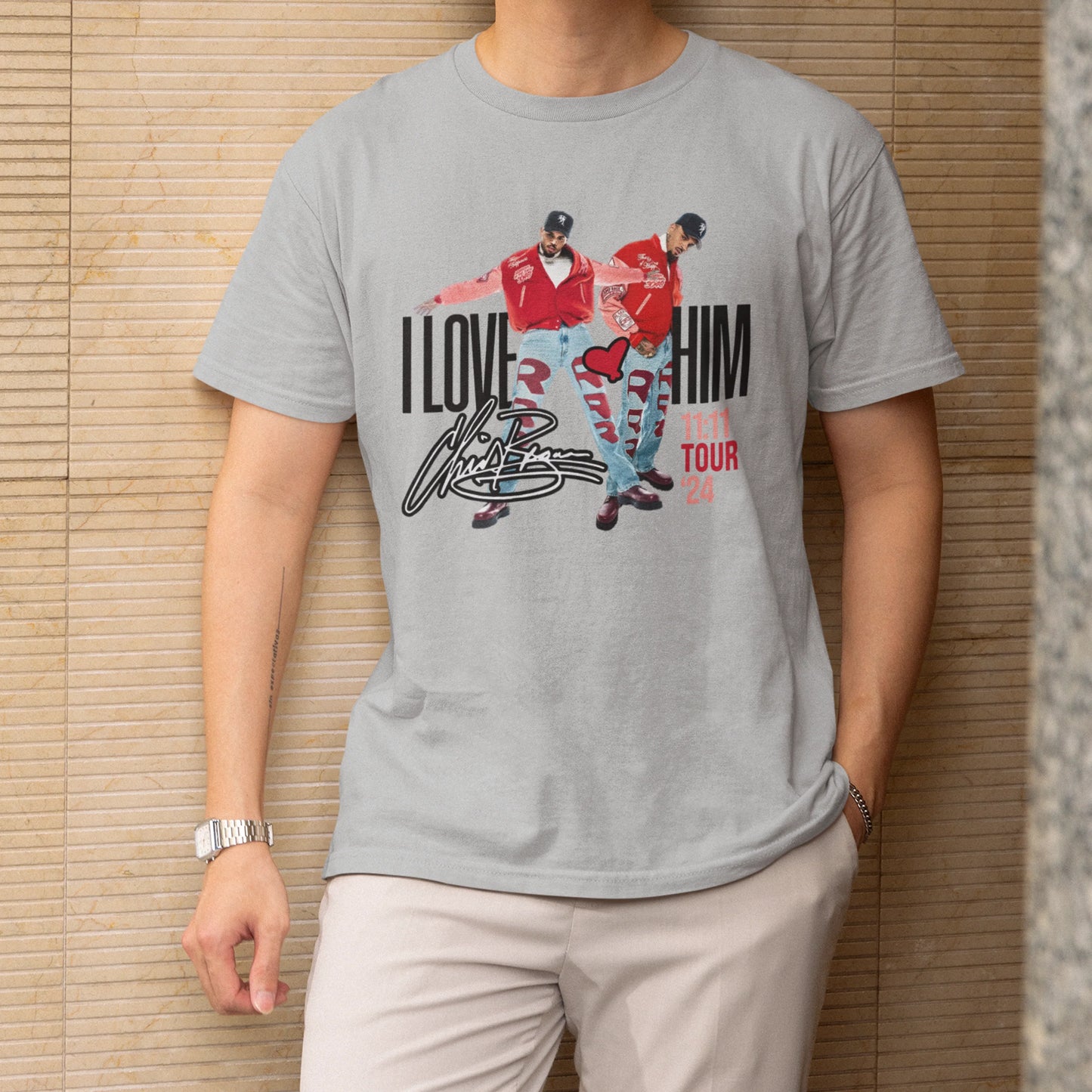 Camiseta Básica Chris Brown Tour 2024