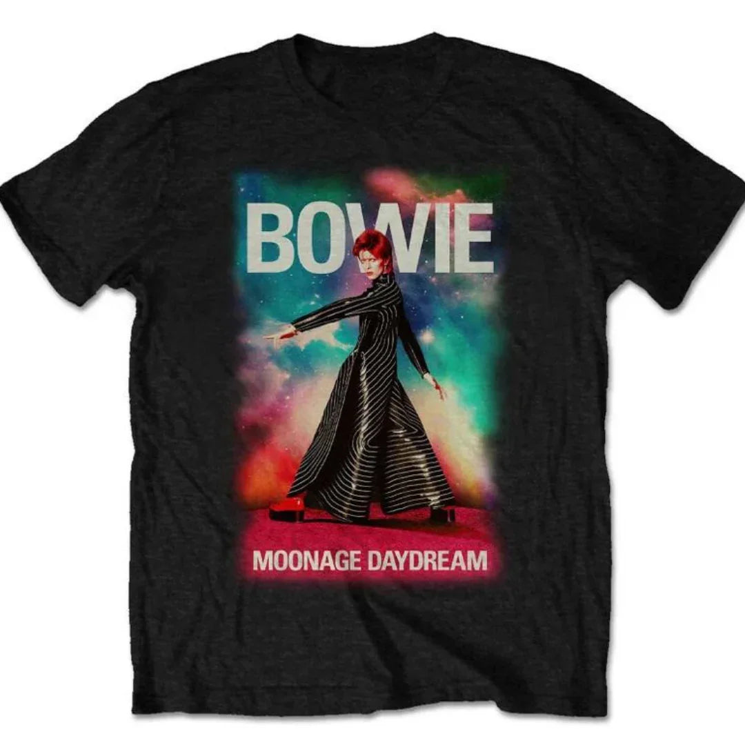 Camiseta Básica David Bowie Moonage Daydream Preto