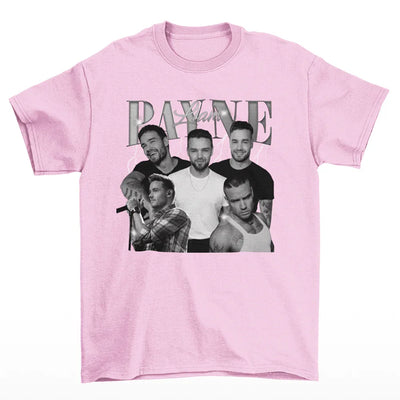 Camiseta Básica Liam Payne Aesthetic Rosa Bebê