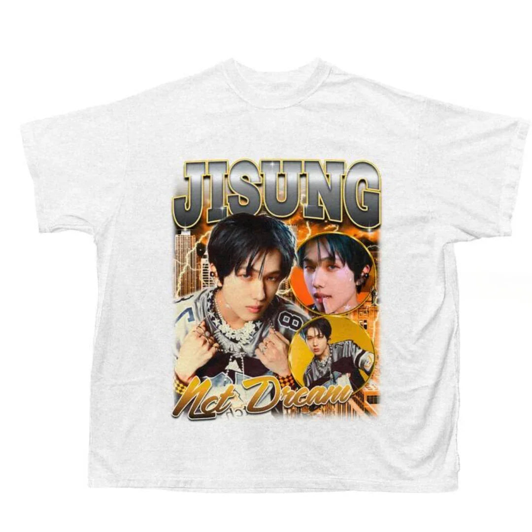Camiseta Básica NCT Dream Jisung - branco