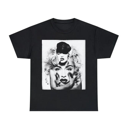 Camiseta Básica Madonna P&B Collab Preto
