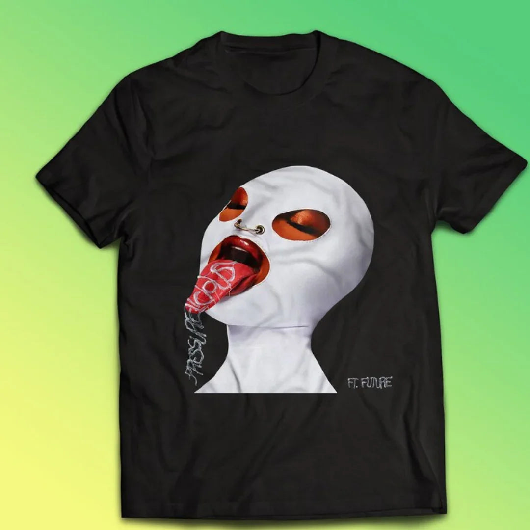 Camiseta Básica Megan Thee Stallion Pressurelicious-PRETO