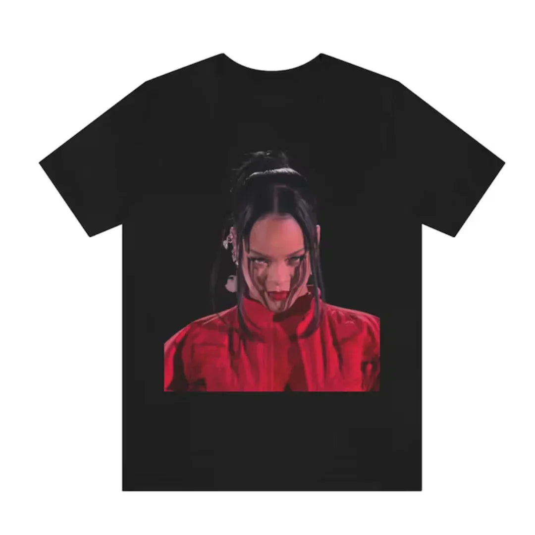 Camiseta Básica Rihanna Superbowl
