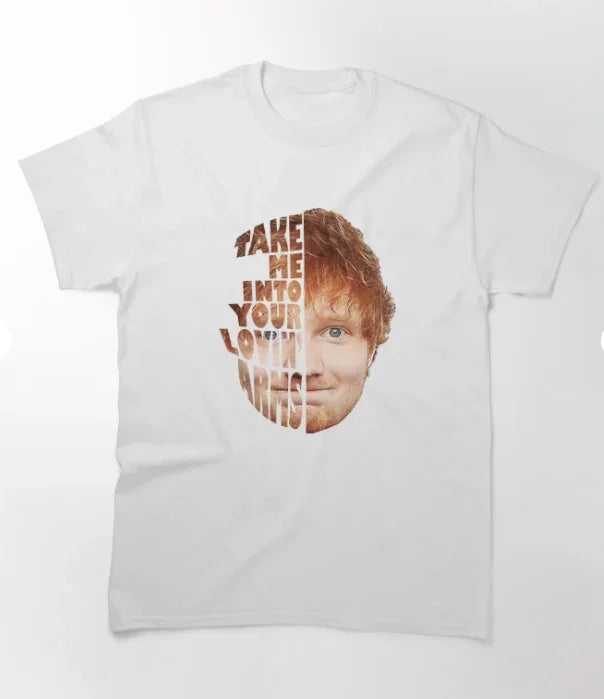 Camiseta Básica Ed Sheeran TMIYLA Branco