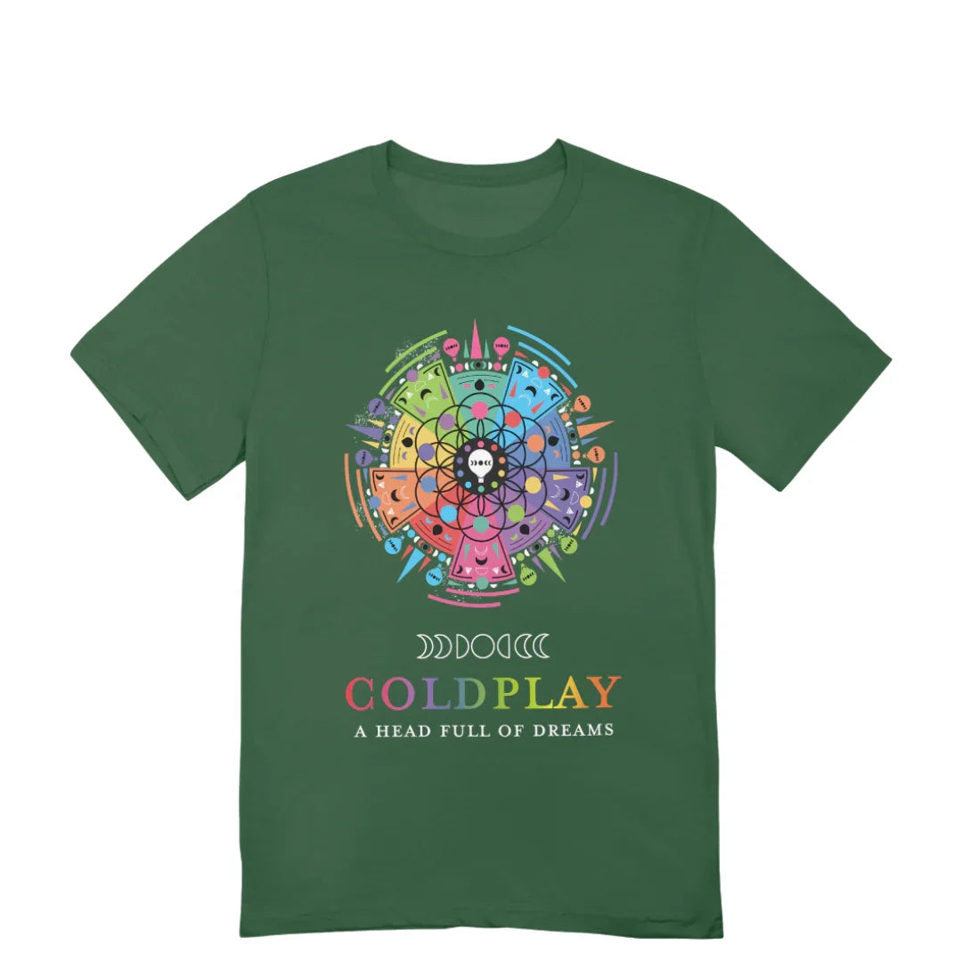 Camiseta Básica Coldplay A.H.F.O.D- VERDE