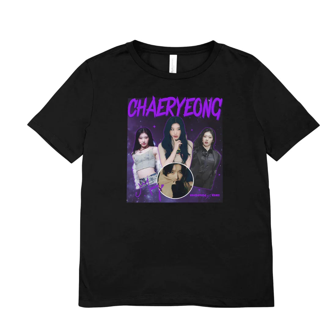 Camiseta Básica Itzy Chaeryeong - preto