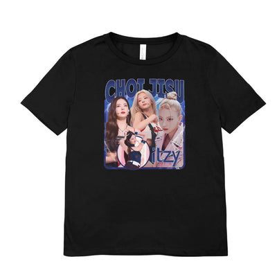 Camiseta Básica Itzy Choi Jisu - preto