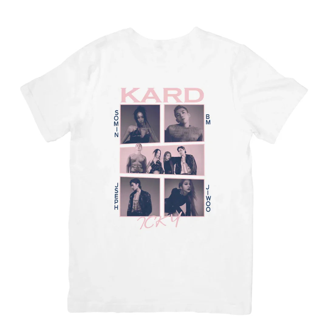 Camiseta Básica Kard Collage - branco
