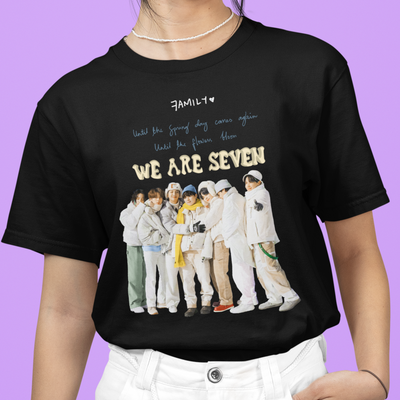 Camiseta Básica BTS We Are Seven