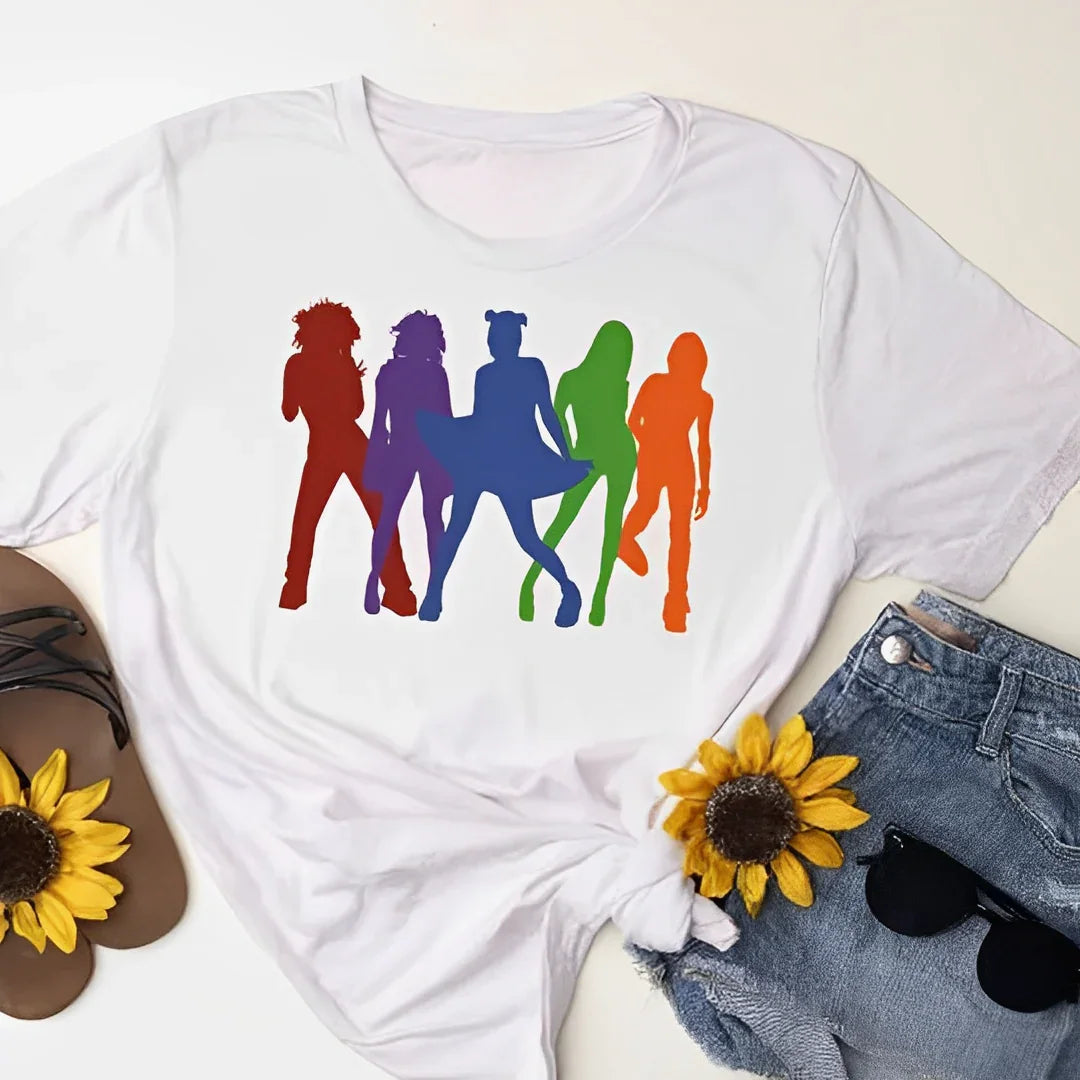 Camiseta Básica Spice Girls Draw
