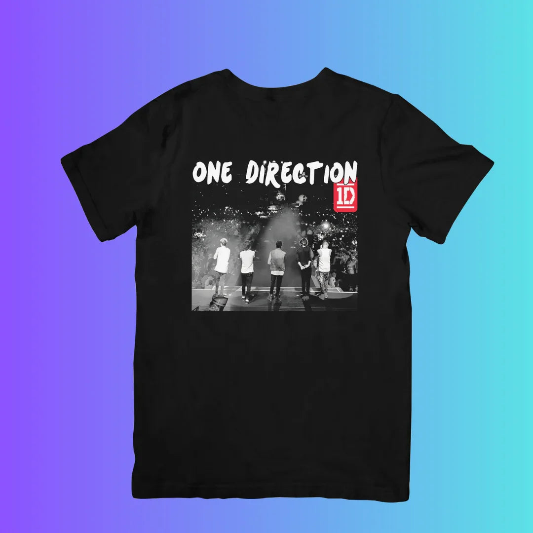 Camiseta Básica One Direction Tour Album-PRETO