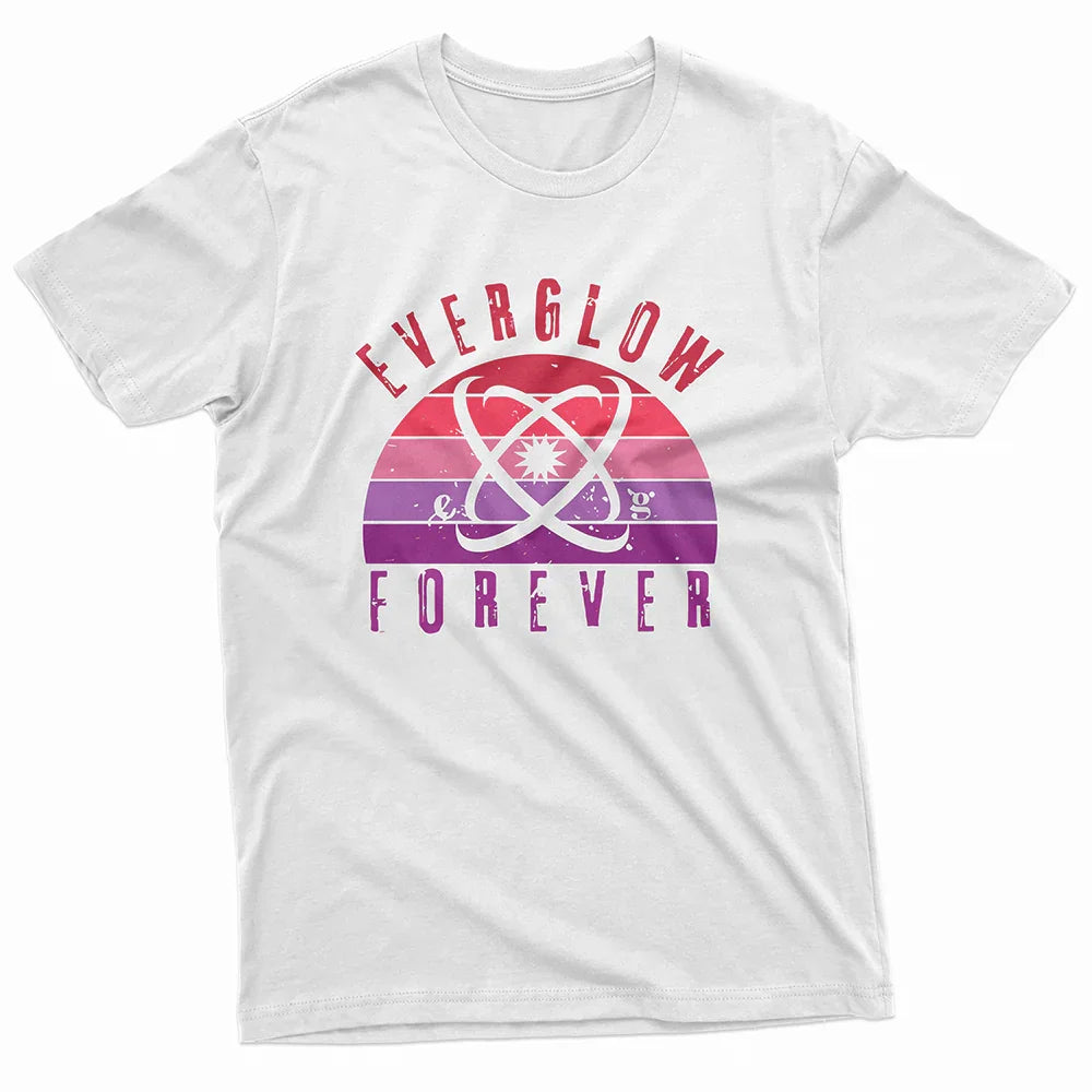 Camiseta Básica Everglow Retro Sunset - branco