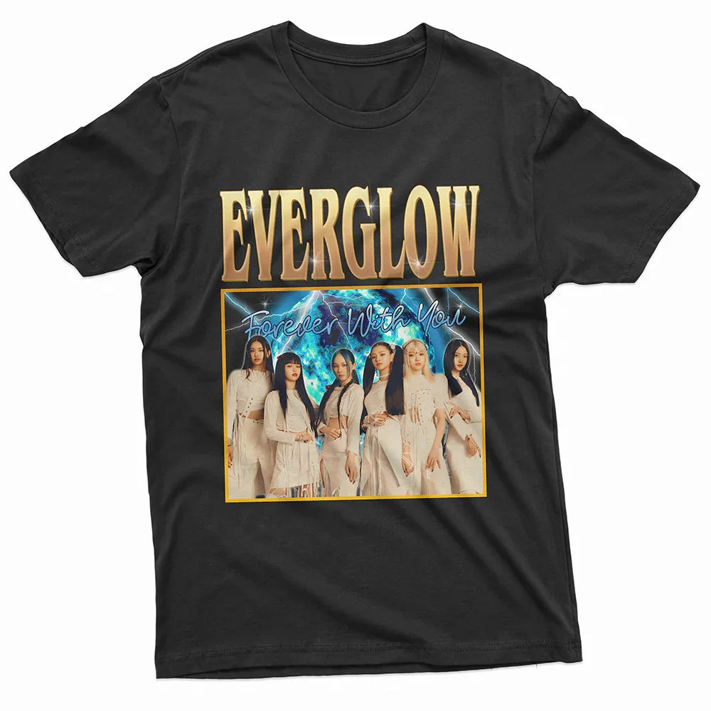Camiseta Básica Everglow Forever With You - preto