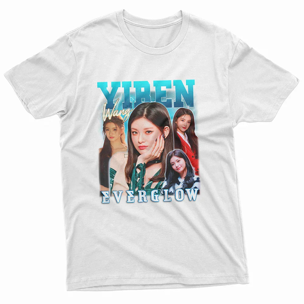 Camiseta Básica Everglow Yiren Graphic - branco