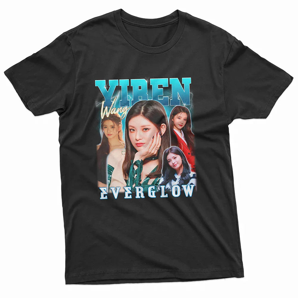 Camiseta Básica Everglow Yiren Graphic - preto