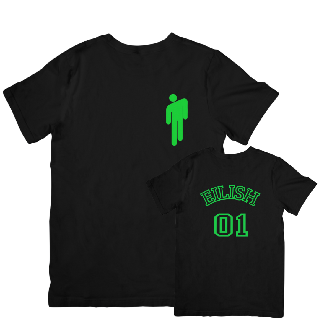 Camiseta Básica Billie Eilish Team Eilish - Preto