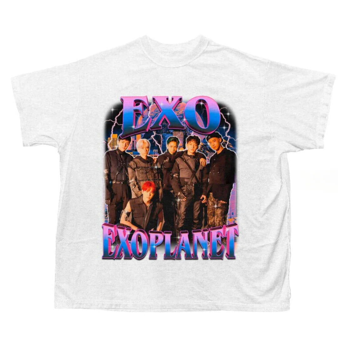 Camiseta Básica EXO Exoplanet - branco