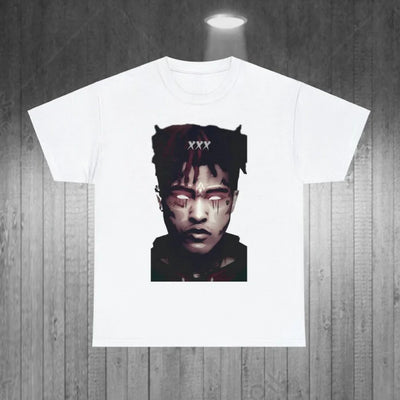 Camiseta Básica Xxxtentacion Face-BRANCO