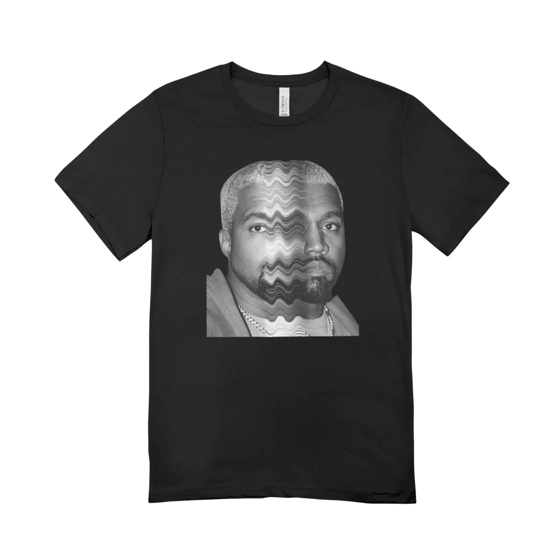 Camiseta Básica Kanye West Face Mood Preto