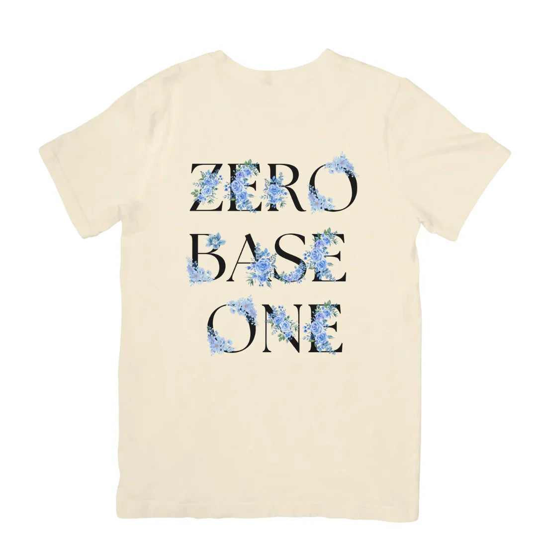 Camiseta Básica Zerobaseone Flowers-PEROLA